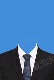 男士证件照西装正装模板