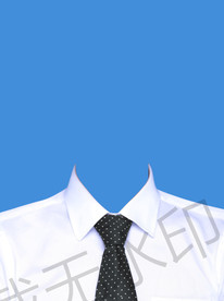 证件照衬衫领带模板