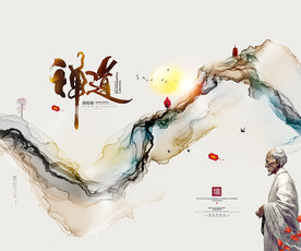 禅 水墨画 山水画 装饰画