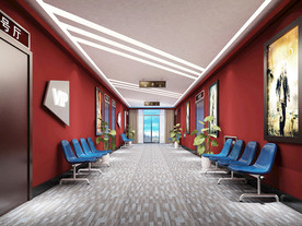 电影院  过道  红色  椅子