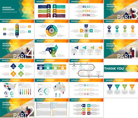 多边形商务汇报PPT模板