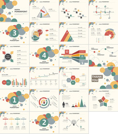 多边形商务汇报PPT模板