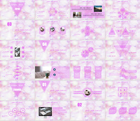 通用小清新花朵工作总结PPT