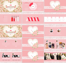 通用小清新花朵工作总结PPT