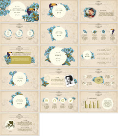 通用小清新花朵工作总结PPT