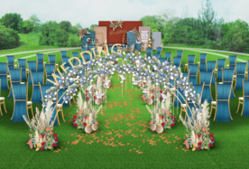 户外婚礼仪式区