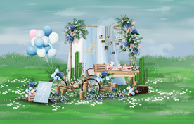 户外婚礼迎宾区