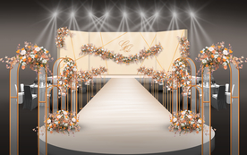 香槟色婚礼仪式区