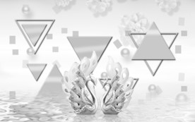 几何欧式画 TIF分层 背景墙