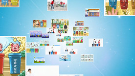 垃圾分类照片汇聚AE模板