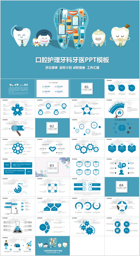 儿童爱牙齿健康口腔科牙科PPT