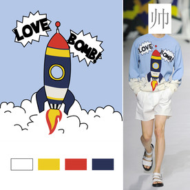 大牌 男装    数码 印花