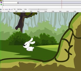 丛林中跑过的兔子5秒