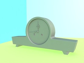 钟表素材模型 时尚挂钟 C4D