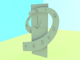 钟表素材模型 时尚挂钟 C4D