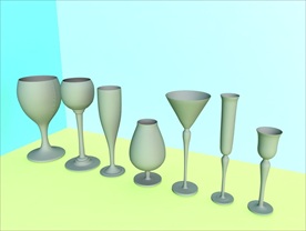 酒瓶模型 红酒架 C4D模型