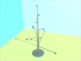 烛台模型 简约 C4D模型