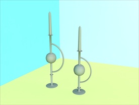 烛台模型 简约 C4D模型