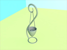 烛台模型 简约 C4D模型