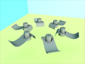 烛台模型 简约 C4D模型