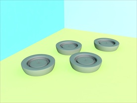 烛台模型 简约 C4D模型