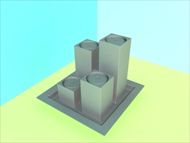 烛台模型 简约 C4D模型