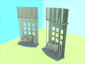 壁炉模型 壁炉设施 C4D模型