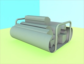 壁炉模型 壁炉设施 C4D模型