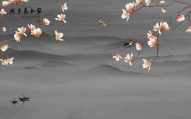 新款意境山水画 TIF分层