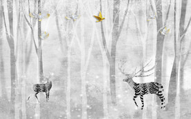 欧式新品装饰墙画 TIF分层