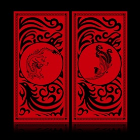 汉唐婚礼龙凤屏风