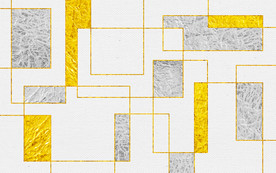 现代简约金色几何北欧电视背景墙