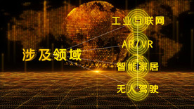 金色地球线条展示科技AE模板