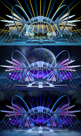 音乐节机械舞台