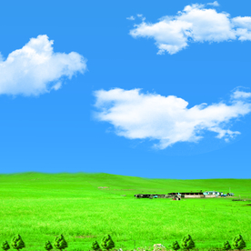 蓝天白云草原