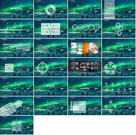 互联网科技金融理财商务汇报黑色