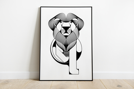 抽象动物装饰画