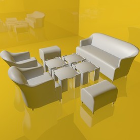 沙发模型 休闲沙发 休闲座椅