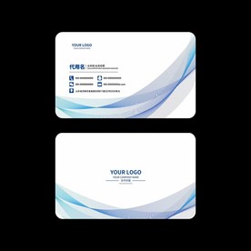 科技线条名片