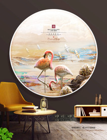 北欧装饰画 浮雕画 墙饰