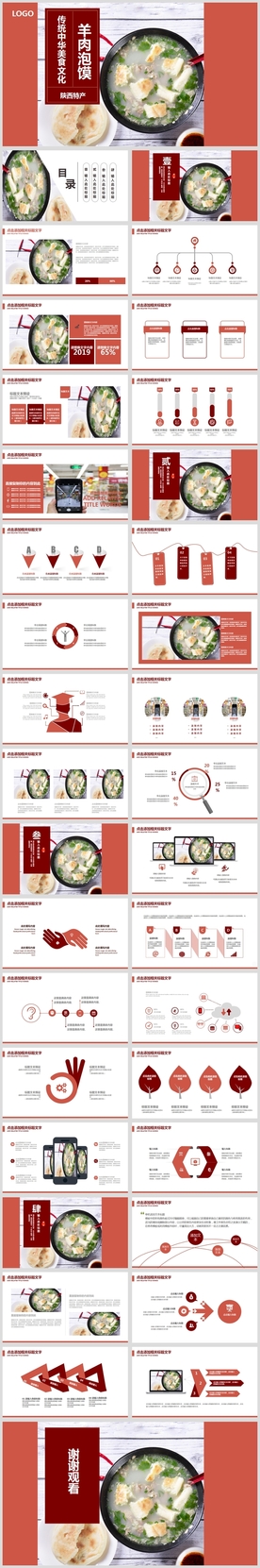 美食文化羊肉泡馍传统特色PPT