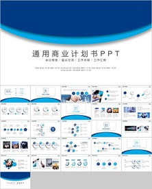 蓝色高端企业创业项目商业计划书