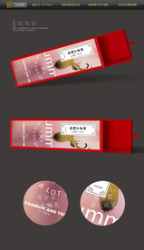 高档红色茶叶礼盒矢量图