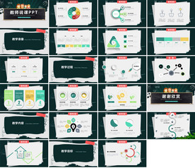 清新简约说课教育培训PPT课件