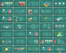高档卡通黑板ppt教育PPT