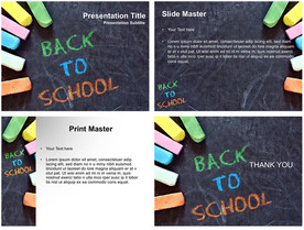 高档卡通黑板ppt教育PPT