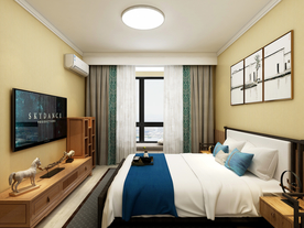 新中式家居房间装修效果图