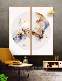 无框画 水墨画 山水画