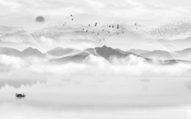 中国风意境新山水画 TIF分层