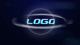 大气科技粒子LOGO片头AE模